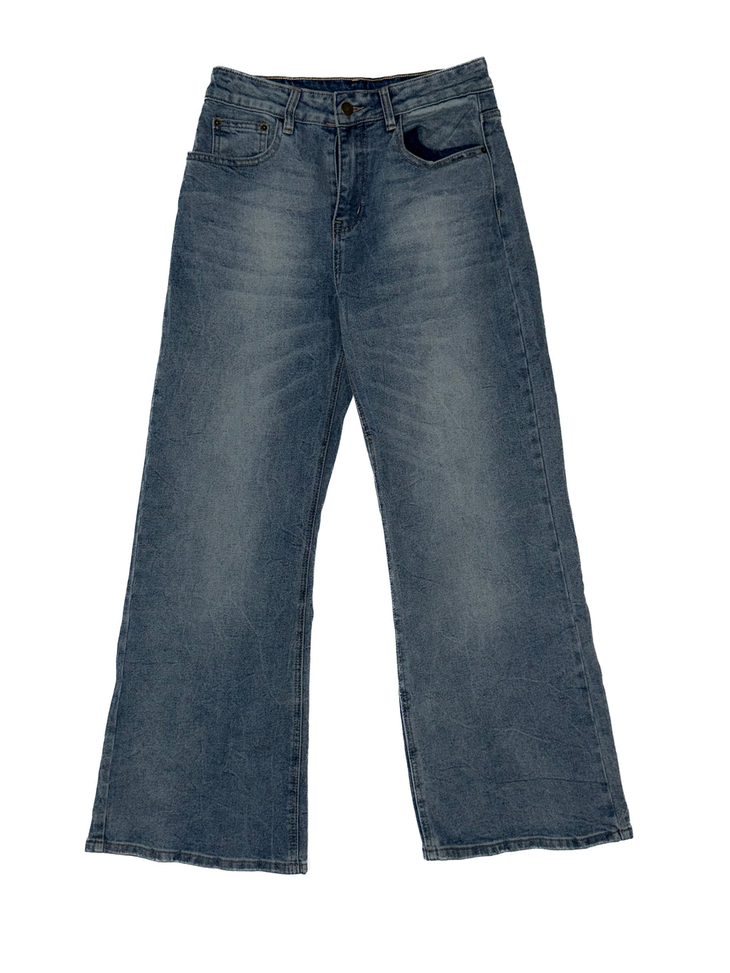 women fit jeans straight leg with embroidery Amare logo on the pocket